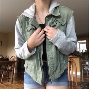 Green army jacket